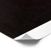 Das Mädchen mit dem Perlenohrring von Vermeer Poster (Ecke)