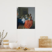 Das Mädchen mit dem Weinglas Poster (Küche)