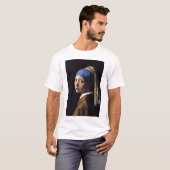 Das Mädchen mit der Perle von Vermeer T-Shirt (Vorne ganz)
