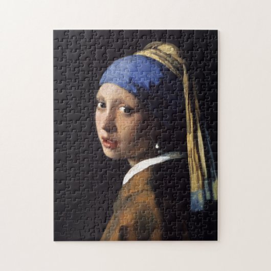 Das Mädchen mit der Perlenohrring von Johannes Ver Puzzle (Vertikal)