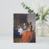 Das Mädchen mit der Wineglass Postkarte (Stehend Vorderseite)