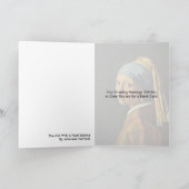 Das Mädchen mit einem Perlen-Ohrring durch Karte (Innenseite)