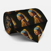 Das Mädchen mit einem Perlen-Ohrring., durch Krawatte (Gerollt)