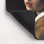 Das Mädchen mit einem Perlen-Ohrring durch Mousepad (Ecke)