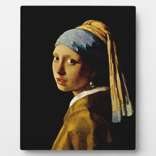 Das Mädchen mit einem Turban/Mädchen mit dem Perle Fotoplatte