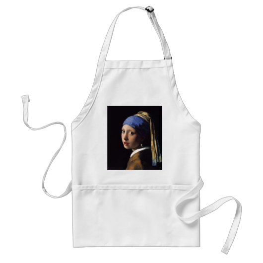 Das Mädchen mit einer Perle von Johannes Vermeer Schürze (Vorne)