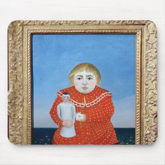 Das Mädchen mit einer Puppe, einem c.1892 oder Mousepad (Vorne)