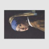 Das Mädchen mit Perlenohrentzug Seidenpapier (Vorderseite)