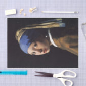 Das Mädchen mit Perlenohrentzug Seidenpapier (Handwerk)