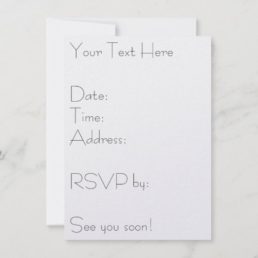 Das Mädchen mit Perlenohrring Einladung (Rückseite)