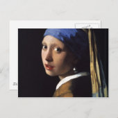 Das Mädchen mit Perlenohrring Postkarte (Vorne/Hinten)