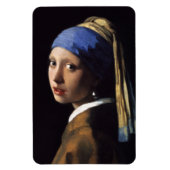 Das Mädchen mit Perlenohrring von Johannes Vermeer Magnet (Vertikal)