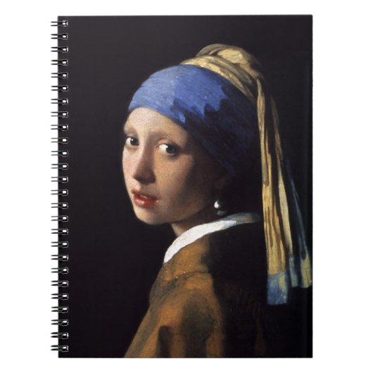 Das Mädchen mit Perlenohrring von Johannes Vermeer Notizblock (Vorderseite)
