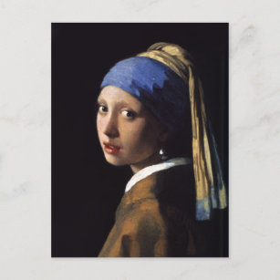 Das Mädchen mit Perlenohrring von Johannes Vermeer Postkarte