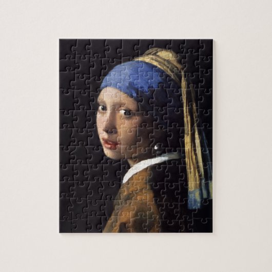 Das Mädchen mit Perlenohrring von Johannes Vermeer Puzzle (Vertikal)