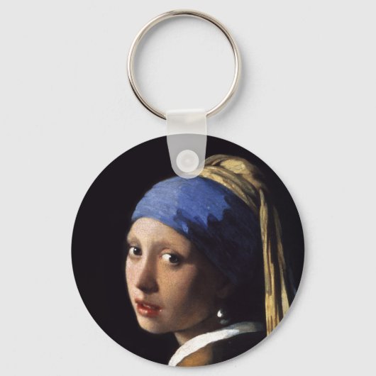 Das Mädchen mit Perlenohrring von Johannes Vermeer Schlüsselanhänger (Vorderseite)