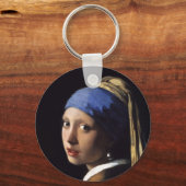 Das Mädchen mit Perlenohrring von Johannes Vermeer Schlüsselanhänger (Vorderseite)
