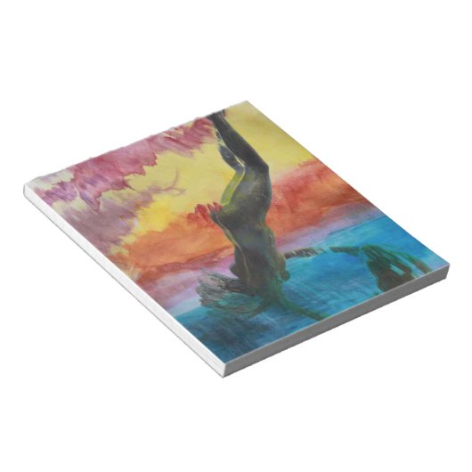 Das Mädchen Notizblock (angewinkelt)