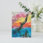 Das Mädchen Postkarte (Stehend Vorderseite)