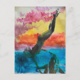 Das Mädchen Postkarte