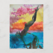 Das Mädchen Postkarte (Vorderseite)