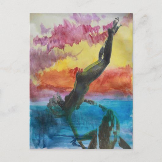 Das Mädchen Postkarte (Vorderseite)