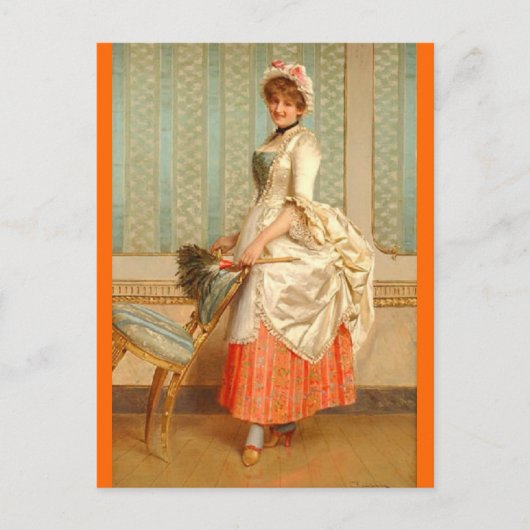 Das Mädchen - Soulacroix Postkarte (Vorderseite)