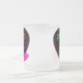 Das Mädchen-T-Shirts des Papas, Hüte, Tassen, Mattglastasse (Mittel)