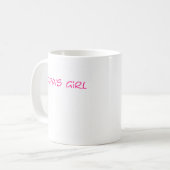 Das Mädchen-Tasse des Papas Kaffeetasse (Vorderseite Links)