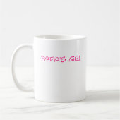 Das Mädchen-Tasse des Papas Kaffeetasse (Links)