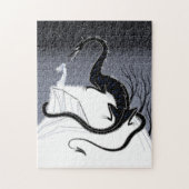 Das Mädchen und das Drachepuzzlespiel Puzzle (Vertikal)