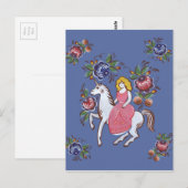 Das Mädchen und das Einhorn Postkarte (Vorne/Hinten)