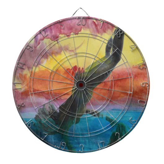 Das Mädchen und der Delfin Dartscheibe (vorne)