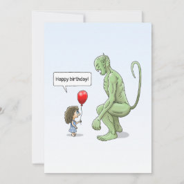 Das Mädchen und der große grüne Goblin Karte