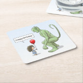 Das Mädchen und Goblin Rechteckiger Pappuntersetzer (angewinkelt)