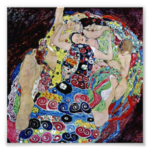 Das Mädchen von Gustav Klimt,Art Nouveau,Art Deko, Fotodruck