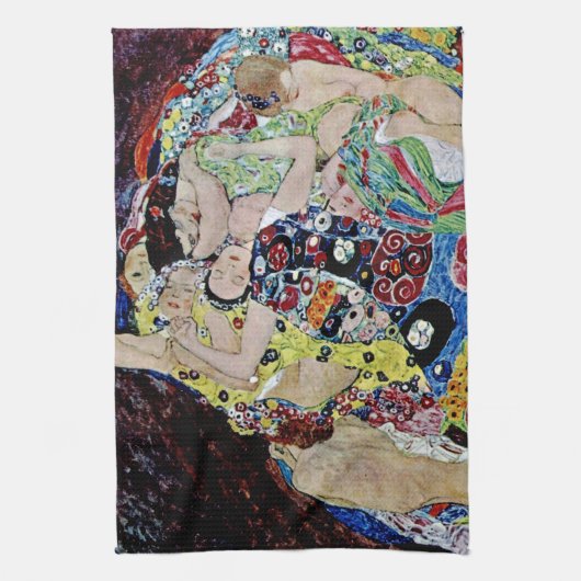 Das Mädchen von Gustav Klimt, Jugendstil, Deko,vi Handtuch (Vertikal)