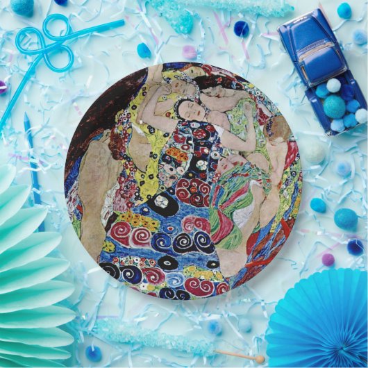 Das Mädchen von Gustav Klimt, Jugendstil, Deko,vi Pappteller (Party)