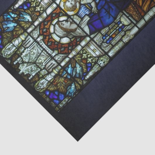 Das Madonna- und KinderBuntglas-Weihnachten Seidenpapier (Ausschnitt)