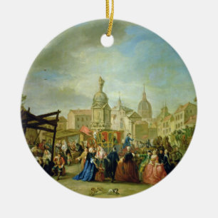 Das Madrid angemessen in der Piazza de la Cebeda Keramik Ornament