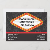 Das Magic Show Marquee Einladung (Vorderseite)