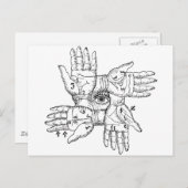 Das Magic Wheel Postkarte (Vorne/Hinten)