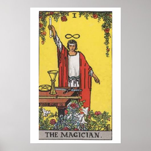 Das Magician Tarot Card Poster (Vorne)