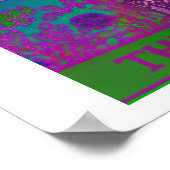 Das Magician Tarot Card Psychedelic Poster (Ecke)