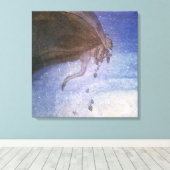 Das Magicians Cape von John Bauer Leinwanddruck (Insitu (Holzboden))