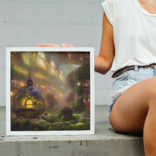 Das Magische Digitale Kunstposter des Atriums Poster
