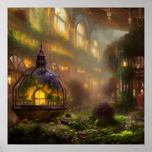 Das Magische Digitale Kunstposter des Atriums Poster (Vorne)