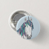 Das magische Einhorn Button (Vorne & Hinten)