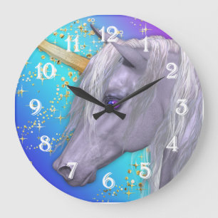 Das magische Einhorn Große Wanduhr