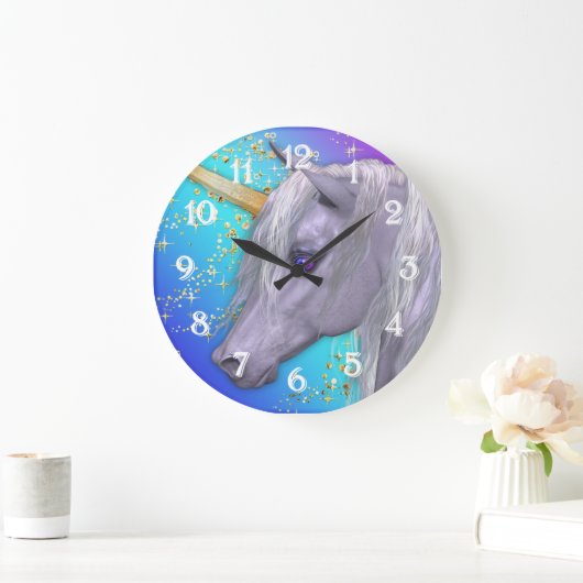 Das magische Einhorn Große Wanduhr (Zuhause)